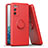 Custodia Silicone Ultra Sottile Morbida Cover con Magnetico Anello Supporto QW1 per Samsung Galaxy S20 FE 4G Rosso