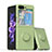 Custodia Silicone Ultra Sottile Morbida Cover con Magnetico Anello Supporto QW1 per Samsung Galaxy Z Flip5 5G