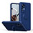 Custodia Silicone Ultra Sottile Morbida Cover con Magnetico Anello Supporto QW1 per Xiaomi Mi 12T 5G Blu