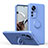 Custodia Silicone Ultra Sottile Morbida Cover con Magnetico Anello Supporto QW1 per Xiaomi Mi 12T 5G Grigio Lavanda