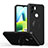 Custodia Silicone Ultra Sottile Morbida Cover con Magnetico Anello Supporto QW1 per Xiaomi Poco C50 Nero