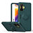 Custodia Silicone Ultra Sottile Morbida Cover con Magnetico Anello Supporto QW1 per Xiaomi Poco F4 GT 5G Verde Notte
