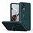 Custodia Silicone Ultra Sottile Morbida Cover con Magnetico Anello Supporto QW1 per Xiaomi Redmi K50 Ultra 5G Verde Notte