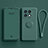 Custodia Silicone Ultra Sottile Morbida Cover con Magnetico Anello Supporto S01 per OnePlus 10 Pro 5G Verde Notte