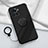 Custodia Silicone Ultra Sottile Morbida Cover con Magnetico Anello Supporto S01 per OnePlus 10R 5G