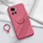 Custodia Silicone Ultra Sottile Morbida Cover con Magnetico Anello Supporto S01 per OnePlus Ace 5G