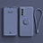 Custodia Silicone Ultra Sottile Morbida Cover con Magnetico Anello Supporto S01 per Oppo A54 5G Grigio Lavanda