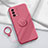 Custodia Silicone Ultra Sottile Morbida Cover con Magnetico Anello Supporto S01 per Oppo K9 5G