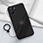 Custodia Silicone Ultra Sottile Morbida Cover con Magnetico Anello Supporto S01 per Realme 10 5G Nero