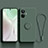 Custodia Silicone Ultra Sottile Morbida Cover con Magnetico Anello Supporto S01 per Realme 10 Pro+ Plus 5G Verde Notte