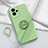 Custodia Silicone Ultra Sottile Morbida Cover con Magnetico Anello Supporto S01 per Realme GT Neo2 5G Verde