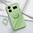 Custodia Silicone Ultra Sottile Morbida Cover con Magnetico Anello Supporto S01 per Realme GT Neo5 5G Verde