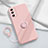 Custodia Silicone Ultra Sottile Morbida Cover con Magnetico Anello Supporto S01 per Samsung Galaxy S20 FE 4G