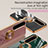 Custodia Silicone Ultra Sottile Morbida Cover con Magnetico Anello Supporto S01 per Sony Xperia 10 V