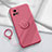 Custodia Silicone Ultra Sottile Morbida Cover con Magnetico Anello Supporto S01 per Vivo iQOO U3x 5G