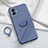 Custodia Silicone Ultra Sottile Morbida Cover con Magnetico Anello Supporto S01 per Vivo iQOO Z6x