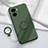 Custodia Silicone Ultra Sottile Morbida Cover con Magnetico Anello Supporto S01 per Vivo iQOO Z7x 5G