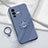 Custodia Silicone Ultra Sottile Morbida Cover con Magnetico Anello Supporto S01 per Vivo V25 Pro 5G