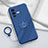 Custodia Silicone Ultra Sottile Morbida Cover con Magnetico Anello Supporto S01 per Vivo V25 Pro 5G