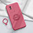 Custodia Silicone Ultra Sottile Morbida Cover con Magnetico Anello Supporto S01 per Vivo Y02