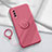 Custodia Silicone Ultra Sottile Morbida Cover con Magnetico Anello Supporto S01 per Vivo Y50t