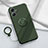 Custodia Silicone Ultra Sottile Morbida Cover con Magnetico Anello Supporto S01 per Xiaomi Poco M6 Pro 5G Verde