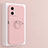 Custodia Silicone Ultra Sottile Morbida Cover con Magnetico Anello Supporto S01 per Xiaomi Redmi Note 12R Pro 5G Rosa