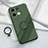 Custodia Silicone Ultra Sottile Morbida Cover con Magnetico Anello Supporto S01 per Xiaomi Redmi Note 13 5G Verde Notte