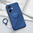 Custodia Silicone Ultra Sottile Morbida Cover con Magnetico Anello Supporto S02 per OnePlus Nord CE 3 5G