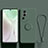 Custodia Silicone Ultra Sottile Morbida Cover con Magnetico Anello Supporto S02 per Oppo Reno10 Pro+ Plus 5G Verde Notte