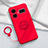 Custodia Silicone Ultra Sottile Morbida Cover con Magnetico Anello Supporto S02 per Realme GT Neo5 240W 5G Rosso