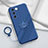 Custodia Silicone Ultra Sottile Morbida Cover con Magnetico Anello Supporto S02 per Vivo V27 5G