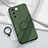 Custodia Silicone Ultra Sottile Morbida Cover con Magnetico Anello Supporto S02 per Vivo V27 5G Verde Notte