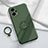 Custodia Silicone Ultra Sottile Morbida Cover con Magnetico Anello Supporto S02 per Xiaomi Poco F5 5G Verde Notte