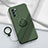 Custodia Silicone Ultra Sottile Morbida Cover con Magnetico Anello Supporto S03 per Oppo Reno6 Pro 5G India