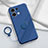 Custodia Silicone Ultra Sottile Morbida Cover con Magnetico Anello Supporto S03 per Oppo Reno8 5G