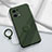 Custodia Silicone Ultra Sottile Morbida Cover con Magnetico Anello Supporto S04 per Oppo Find X5 5G Verde Notte