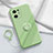 Custodia Silicone Ultra Sottile Morbida Cover con Magnetico Anello Supporto S04 per Oppo Find X5 5G Verde Pastello