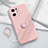 Custodia Silicone Ultra Sottile Morbida Cover con Magnetico Anello Supporto S04 per Oppo Find X5 Pro 5G