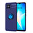 Custodia Silicone Ultra Sottile Morbida Cover con Magnetico Anello Supporto SD1 per Huawei Nova 8 SE 4G Blu