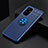 Custodia Silicone Ultra Sottile Morbida Cover con Magnetico Anello Supporto SD1 per OnePlus 9 5G