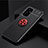 Custodia Silicone Ultra Sottile Morbida Cover con Magnetico Anello Supporto SD1 per OnePlus 9 5G