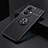 Custodia Silicone Ultra Sottile Morbida Cover con Magnetico Anello Supporto SD1 per OnePlus Nord CE 3 5G Nero