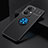 Custodia Silicone Ultra Sottile Morbida Cover con Magnetico Anello Supporto SD1 per OnePlus Nord N30 5G Blu e Nero