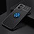 Custodia Silicone Ultra Sottile Morbida Cover con Magnetico Anello Supporto SD1 per Realme 10S 5G Blu e Nero