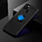 Custodia Silicone Ultra Sottile Morbida Cover con Magnetico Anello Supporto SD1 per Realme C12 Blu e Nero