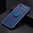 Custodia Silicone Ultra Sottile Morbida Cover con Magnetico Anello Supporto SD1 per Realme C20 Blu