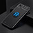 Custodia Silicone Ultra Sottile Morbida Cover con Magnetico Anello Supporto SD1 per Realme C20 Blu e Nero