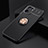 Custodia Silicone Ultra Sottile Morbida Cover con Magnetico Anello Supporto SD1 per Realme Q5x 5G Oro e Nero