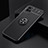 Custodia Silicone Ultra Sottile Morbida Cover con Magnetico Anello Supporto SD1 per Realme V11s 5G Nero